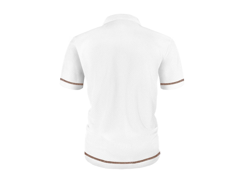 Summer ice silk lapel POLO men's short-sleeved T-shirt, men's top