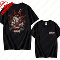 Prepare for Hell Tour Shirt Heavy Metal Cotton Tees Man Rock Band T-shirt Men's Slipknots Double Sided Print Short-sleeve Tops