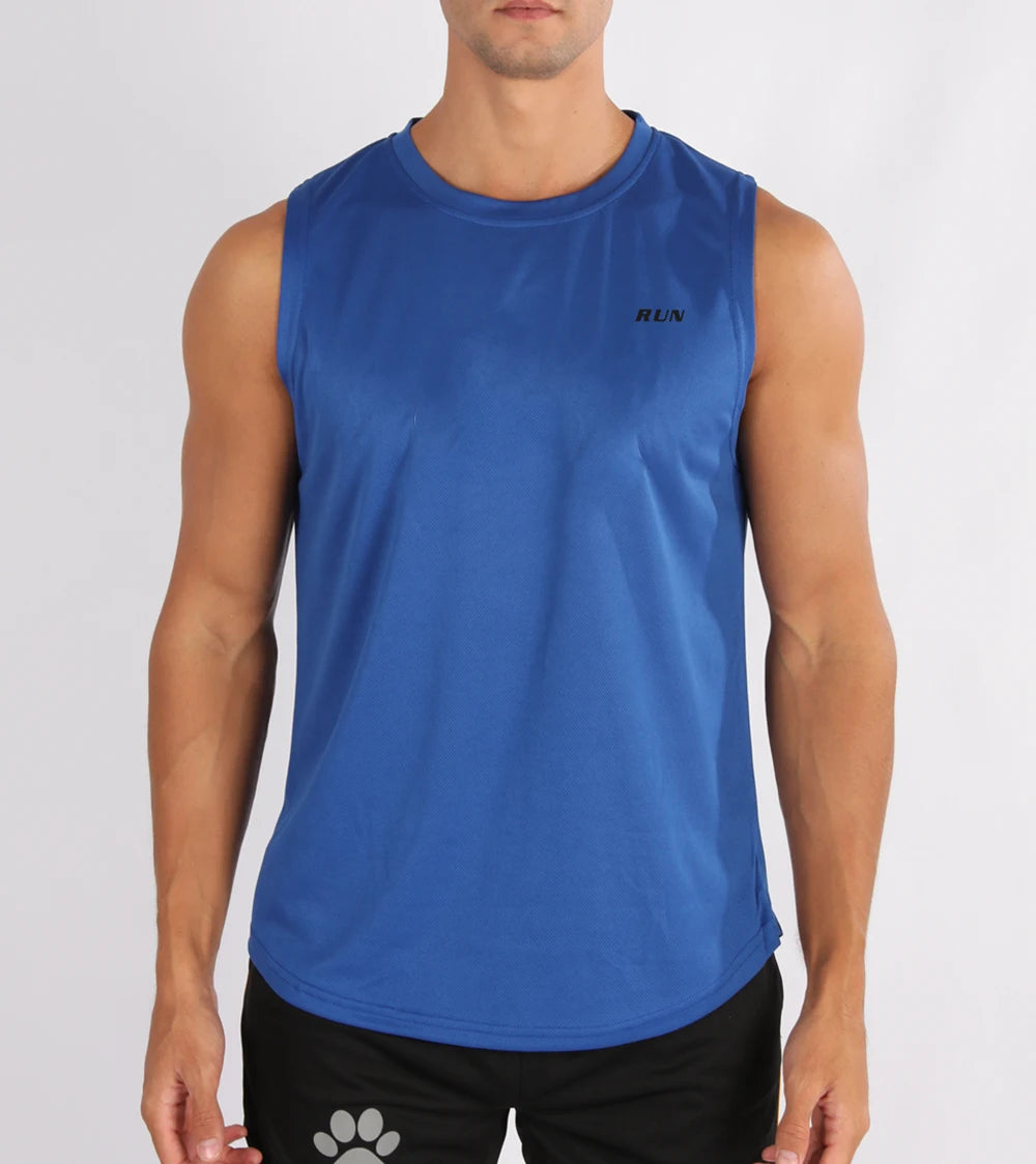 Men's Summer Fitness Vests, Fitness Training Clothes, Speed Fitness, Loose Sleeveless Shirts, Men's Fashion Basketball Vests
