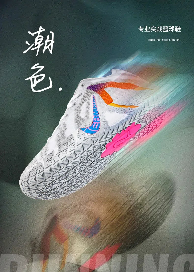 Anti Slip Wear Resistant Basketball Shoes High Top Stable Support Shock Absorption Breathable Upper Outdoor Street SportsFitness