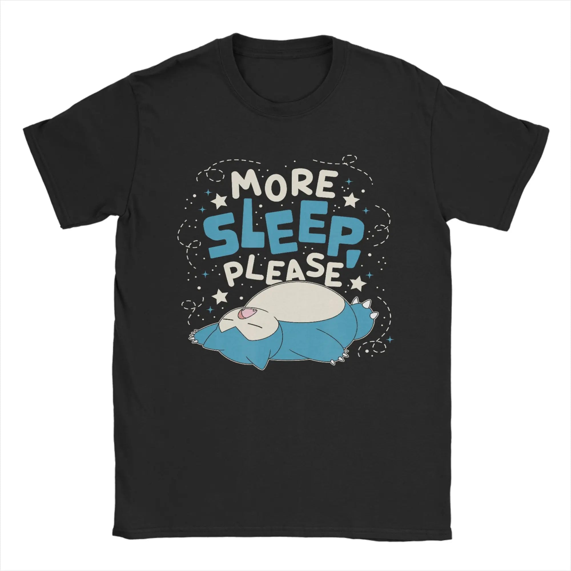 Pokémon Anime Nope Not Today Snorlax Printed T-shirt Men's and Women's T-shirt Men's Tops Harajuku Y2K T-shirt 2026 Summer New