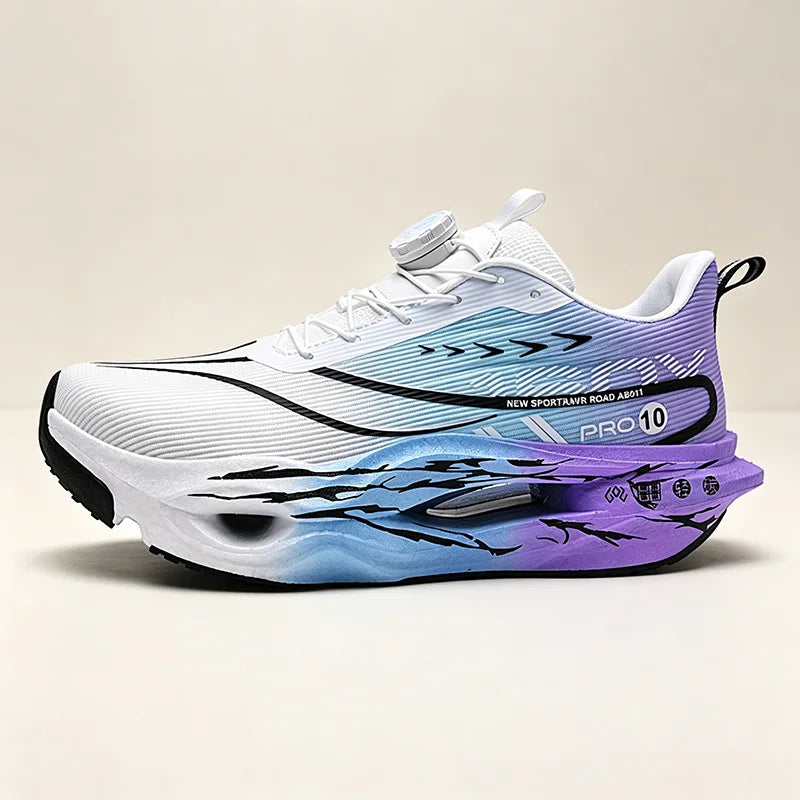 Men Propulsive Carbon Plate Racing Shoes Breathable Wide Fit Energy Return Marathon Sneakers Cushion for Women Running Trainers