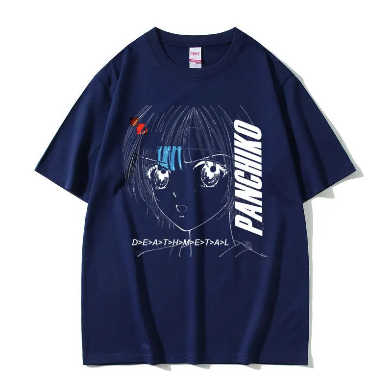 Rock Band Panchiko DEATHMETAL Album Graphic Print Tshirt Men Women Vintage Casual T-shirts Male Oversized Tees Gothic Streetwear