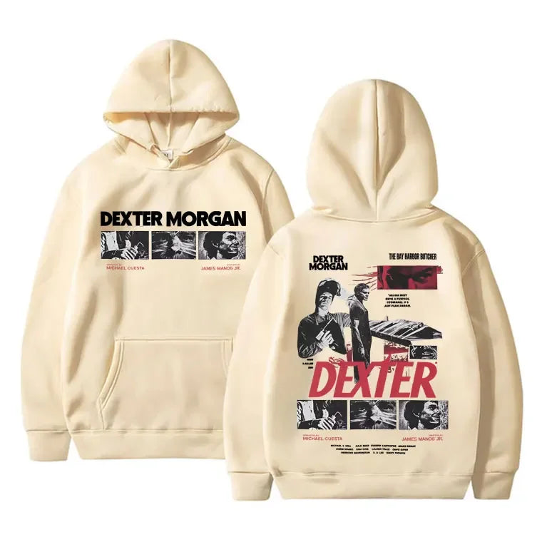 TV program Dexter Morgan The Bay Harbour Butcher Men's hoodie Casual hoodie Retro fashion Y2K Comfortable Sweatshirt