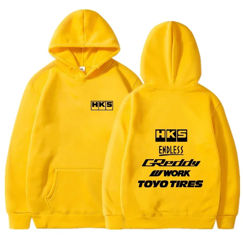2025 Men Fashion Cool Hoodie Japan JDM Modified Car HKS ENDLESS Hoody Men Women Vintage Casual Sweatshirt Long Sleeve Pullovers