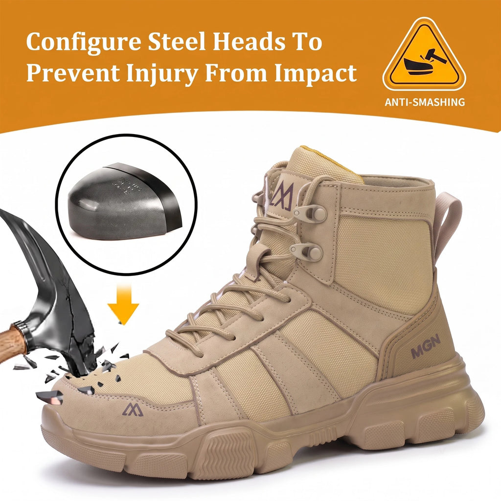 Indestructible Security Protective Boots Men Comfortable Breathable Construction Working Boots Anti-Puncture Work Safety Shoes