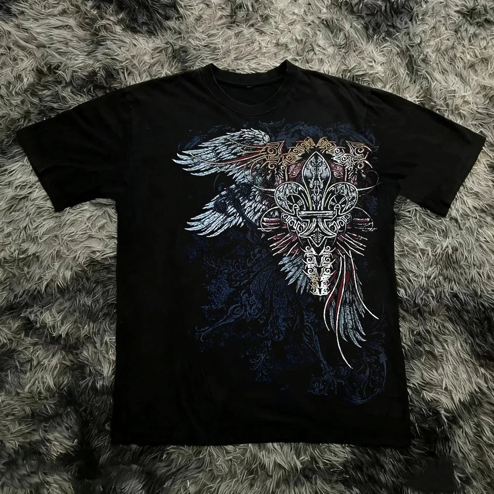 Vintage Y2K Tapout T Shirt Men Women Summer Graphic Print T-shirt USA Y2K 90s Tee Fashion Gothic Streetwear Summer Tee Tops