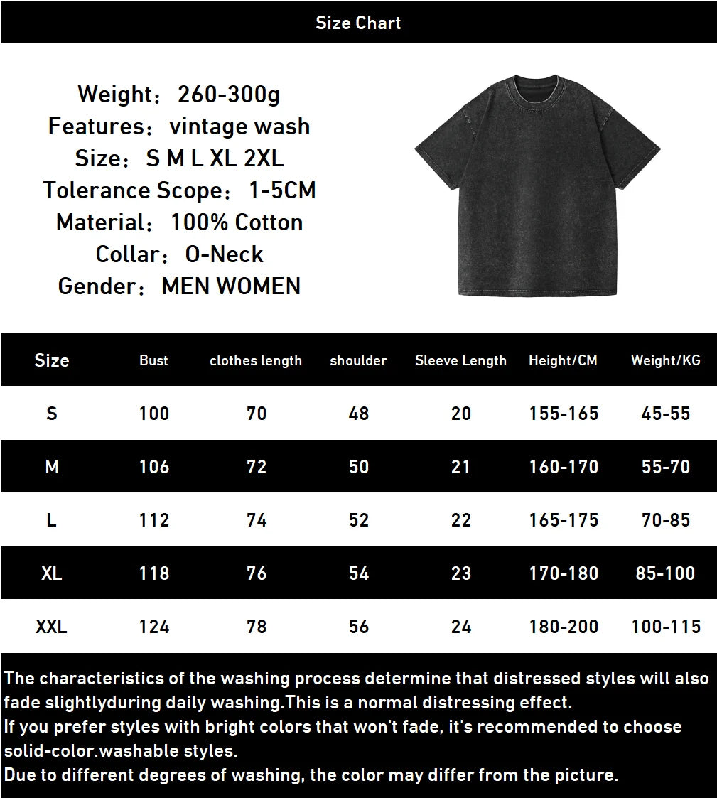 Anime Black Clover Asta Printed T Shirt Gothic Washed Oversized T-shirt For Men's Unisex Clothing Short Sleeve Cotton Tees Tops