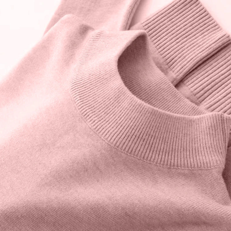 Men's Mock Turtleneck Sweater Men's Knitting Pullovers Rollneck Sweater Winter Warm Men Jumper Slim Fit Casual Streetwear